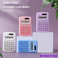 Small Solar Calculator Portable Calculator Cute 8 Digits LCD Electronic Home Office Calculator for K