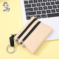 Small Purse Women Coin Purse Keychain 2 Layer Zipper Pocket Mini Coin Purse Keys Holder Lipstick