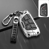 Zinc Alloy 5 Buttons Car Key Case Cover Fob Holder Shell For Cadillac CT4 CT5 CT4-V C8 Corvette 2020