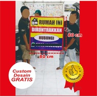 BALIHO BACKDROP BANNER SPANDUK UKURAN 80 X 80 CM DESAIN GRATIS CUSTOM