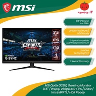 MSI Optix G321Q Gaming Monitor 31.5” / WQHD 2560x1440 / IPS / 170Hz / 1ms (MPRT) / HDR Ready