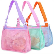 Bea Toy Mesh Bea Bag Kids Shell Collecting Bag Bea Sand Toy Seashell Bag for Holding Shells Bea Toys