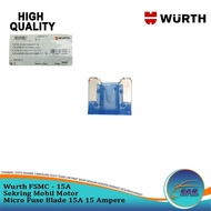 Car and Motorcycle Fuse Micro Fuse Blade 15A 15 Ampere Wurth