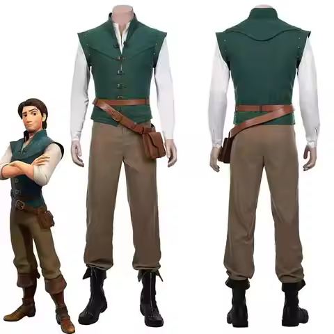 Anime Flynn Rider Tangled Rapunzel Cosplay Costume Adult Carnival Uniform Halloween Anime Halloween 