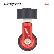 Litepro Foldable Bike Easy Wheel 33.9mm Seat Tube Pushing Wheel For Aluminium Alloy 33.9MM Seatpost Push Wheels 3Sixty Brompton birdy 412 Bicycle