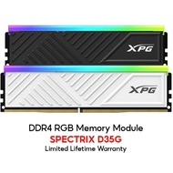 ADATA SPECTRIX XPG D35G DDR4 RGB MEMORY 3200MHz DESKTOP GAMING RAM (BLACK/WHITE) - 8GB/16GB