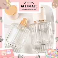 HITAM ️ All IN ALL ️ 50ml PERFUME BOTTLE SPRAY WITH CHANNEL / COLOR LINE MOTIF WHITE BEIGE / BLACK K