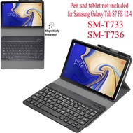 Galaxy Tab S7 FE Case With Keyboard for Samsung Galaxy Tab S7 FE 12.4 SM-T733 SM-T736 Wireless bluetooth Keyboard Cover Casing