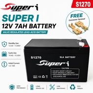 SUPER I 12V 7AH BATTERY FOR AUTOGATE OR ALARM (S1270)