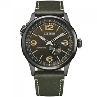 Authentic Citizen Pilot Mechanical NJ0147-18X Leather Strap Analog Watch