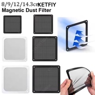 KETFIY PC Chassis Cooling Fan Dust Filter, with Hole 80mm 90mm 120mm 143mm Dustproof Mesh Cover, Mag
