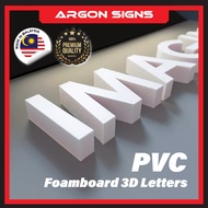 PVC Foam Board 3D Letters Signage | Cut Out PVC Letterings | 3D PVC Foam Signage | Foam Board Letter