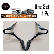 PuraAutoRepair Honda Jazz/Fit GE GE6 GE8 2008-2014 Stream RN Steering Wheel Panel Carbon Fiber Trim 