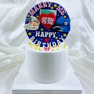貓貓蟲蛋糕 生日蛋糕 客製卡通 翻糖 造型 求婚 6 8吋面交