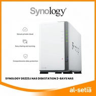 SYNOLOGY DS223J NAS DISKSTATION 2-BAYS NAS WITH QUAD CORE PROCESSOR | DATA BACKUP HOME CLOUD  STORAG