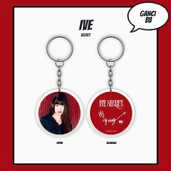 GANTUNGAN IVE SECRET KEYCHAIN REVERSE KEYCHAIN KPOP UNOFFICIAL GAEUL WONYOUNG LIZ REI YUJIN