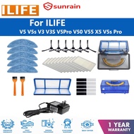 ILIFE V5/V5s/V3/V3S/V5Pro/V50/V55/X5/V5s Pro Accessories Side Brush Primary Dust Filter Mop HEPA Fil