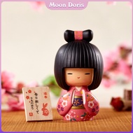 Mặt Trăng Doris kokeshi Búp Bê Mới Lạ Thu Nhỏ Cho khu vườn cổ tích Trang Trí Nội Thất Món Quà Sinh N