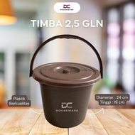 [ 1 PCS ] (2.5 GALLON WASTE WITH BROWN CAP) - Celebration bucket Multipurpose bucket/ Wholesale buck