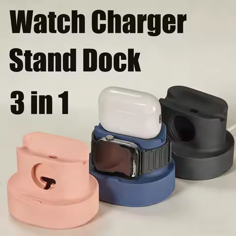 3 in 1 Charger Stand Dock for Apple Watch Series 11/10/9/8/7/6/5/4 Compatible with Airpods Pro Ultra