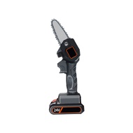 【Multifunction】 Portable Electric Chainsaw 24v One-Handed Lithium Electric Chainsaw Small Cordless Chainsaw