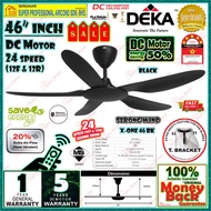 Deka Ceiling Fan X-ONE 46 Black 46 inch Remote Control Ceiling Fan / XR BABY