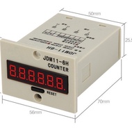 Counter JDM11-6H DC12V 4Pin JDM11 6H 6 Digit Electronic Display