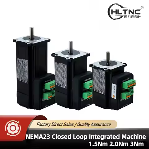 HLTNC Nema 23 Closed Loop Stepper motor 1.5Nm 2.0Nm 3Nm D 8mm Hybrid Integrated Stepper Servo Motor 