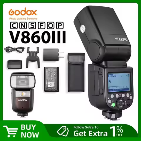 Godox V860III TTL HSS 2.4G Speedlite V860III-C V860III-N V860III-S Camera Flash for Canon Sony Nikon