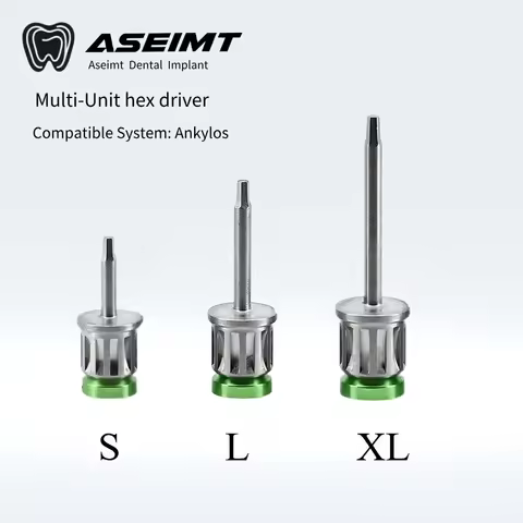 Hand Driver Dental Implant Torque Wrench 10-70NCM Titanium Hex Screwdriver for Osstem DIO Megagen NE