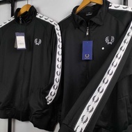 Premium Jacket for Men & Women/tracktop Freed Perry Black White Embroidered Logo full-tage Jacket