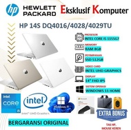 Laptop HP 14s intel core i5 garansi resmi ram 8gb ssd 512gb ips+OHS