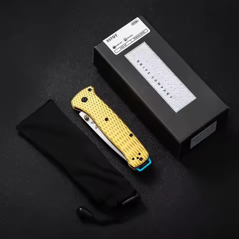 BM Butterfly 537 bm537 T6061 Diamond Pattern Camping Wilderness Survival Emergency Folding Knife