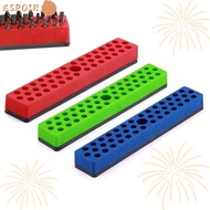 ESPOIR Screwdriver Bit Storage Organizer, Solid Color Plastic+Magnetic Magnetic Hex Bit Holder Organ