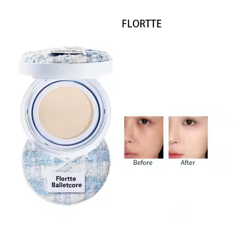 FLORTTE Balletcore Foundation Air Cushion Cream Ballet Breathable Cream Air Cushion Foundation Makeu