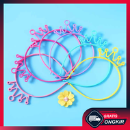 Gratis Ongkir - Bando Bandana Anak Warna-Warni / Bando Korea Lucu / Bando Desain Mahkota Anti Slip