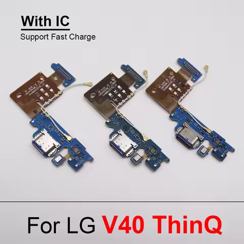 USB Charging Port Board For LG V40 ThinQ V405 V409 Charger Dock Socket Connector Microphone Flex Cab