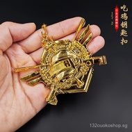 Peaceful Chicken Dinner Game Merchandise God of War Rank Metal Medal Season Ace Weapon Shield Model 