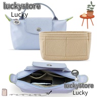 LUCKY Insert Bag, Felt Portable Linner Bag, Durable Travel Multi-Pocket Storage Bags Bag Organizer Longchamp Mini Bag