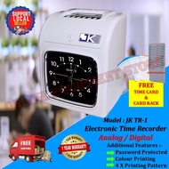 JK TR-1 Electronic Time Recorder Digital Analog Punch Card Machine / Mesin Merakam Masa / 打卡机 Punch Clock