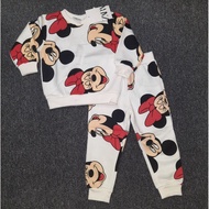 MERAH Joger Sweater Set Z^R* RED WHITE fleece material sz 2-3 Ts/d 7-8T..NEW, TAG