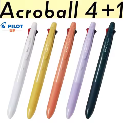 Pilot Acroball 4-Color Multi Pen with Mechanical Pencil,0.5/0.7mm Ballpoint Stylo Writing Tool Super