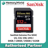 SanDisk Extreme Pro® SDHC/SDXC UHS-I,V30, SD 32GB/64GB/128GB/256GB.Lifetime Limited Warranty.**SanDisk OFFICIAL PARTNER*