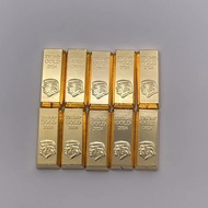 cod Donald Trump 50*20*20mm 24K Gold Non-currency Bar 2021-2025 Liberty Square Bullion gifts Comme