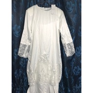 Baju Tunang Nikah Off White Baju Kurung Off White Size L Ukasyah Bride Series