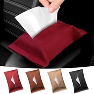 Car Suede Napkin Bag Pumping Paper Storage Boxes For Audi A4 B5 B6 B7 8P 8V 8L A5 C7 4F A8 Q2 Q7 Q8 