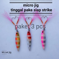 3pcs micro jig bait microjig 15g 10g micro jig 15g micro jig 15 gram micro jig micro jig kiler