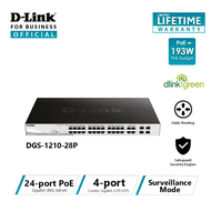 D-Link DGS-1210-28P 28-Port Gigabit Smart Managed PoE Switch