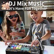 Kids DJ Mixer Interactive DJ Console Children Built In Microphone Feature Bluetooth Connectivity