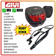 MOTORCYCLE BKP BOX MONOLOCK + GIVI MONORACK / V RACK MOTOR FOR YAMAHA Y15/LC135/AVANTIZ/NMAX/FZ150/W